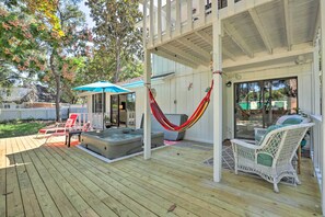 Terrace/patio - 'An Acre Paradise' Home w/ Hot Tub in St Augustine (St. Augustine)