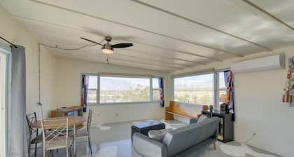 Patio & Views: Eccentric Desert Hot Springs Home