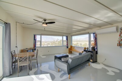 Patio & Views: Eccentric Desert Hot Springs Home