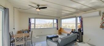 Patio & Views: Eccentric Desert Hot Springs Home