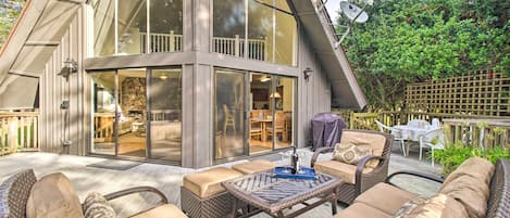 Vista frontal de la propiedad