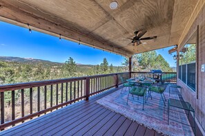 House (3 Bedrooms) | Front of property - 'winnie's Cabin' Ruidoso Retreat: Deck + Mtn Views (Ruidoso)