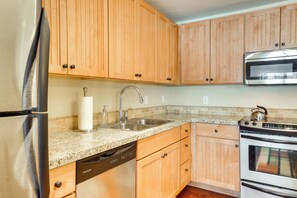 Apartment (1 Bedroom) | Interior - Steps to Ski Lifts: Base Camp One Resort Condo (Granby)