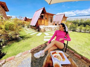 Cabin phong cách lãng mạn, 1 giường đôi | Khu phòng khách
