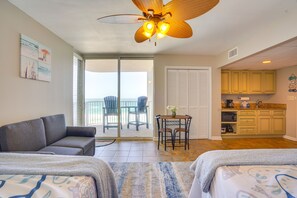 Laptop workspace, bed sheets - Panama City Condo Rental w/ Private Beach Access! (Panama City Beach)