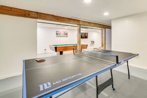 House (4 Bedrooms) | Interior - Game Room + Fire Pit: Poconos Family Getaway (Tobyhanna)