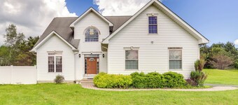 Game Room + Fire Pit: Poconos Family Getaway