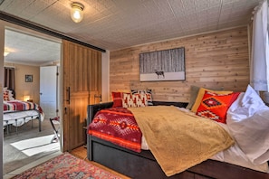 House (2 Bedrooms) | 2 bedrooms, laptop workspace, iron/ironing board, bed sheets - Colorado Mountain Cabin Near National Forest! (Guffey)