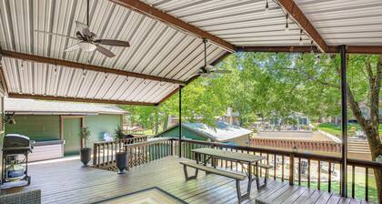 Spacious Deck: Waterfront Home in Gun Barrel City!