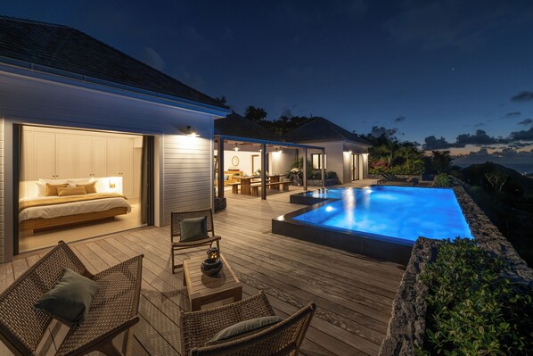 A heated pool