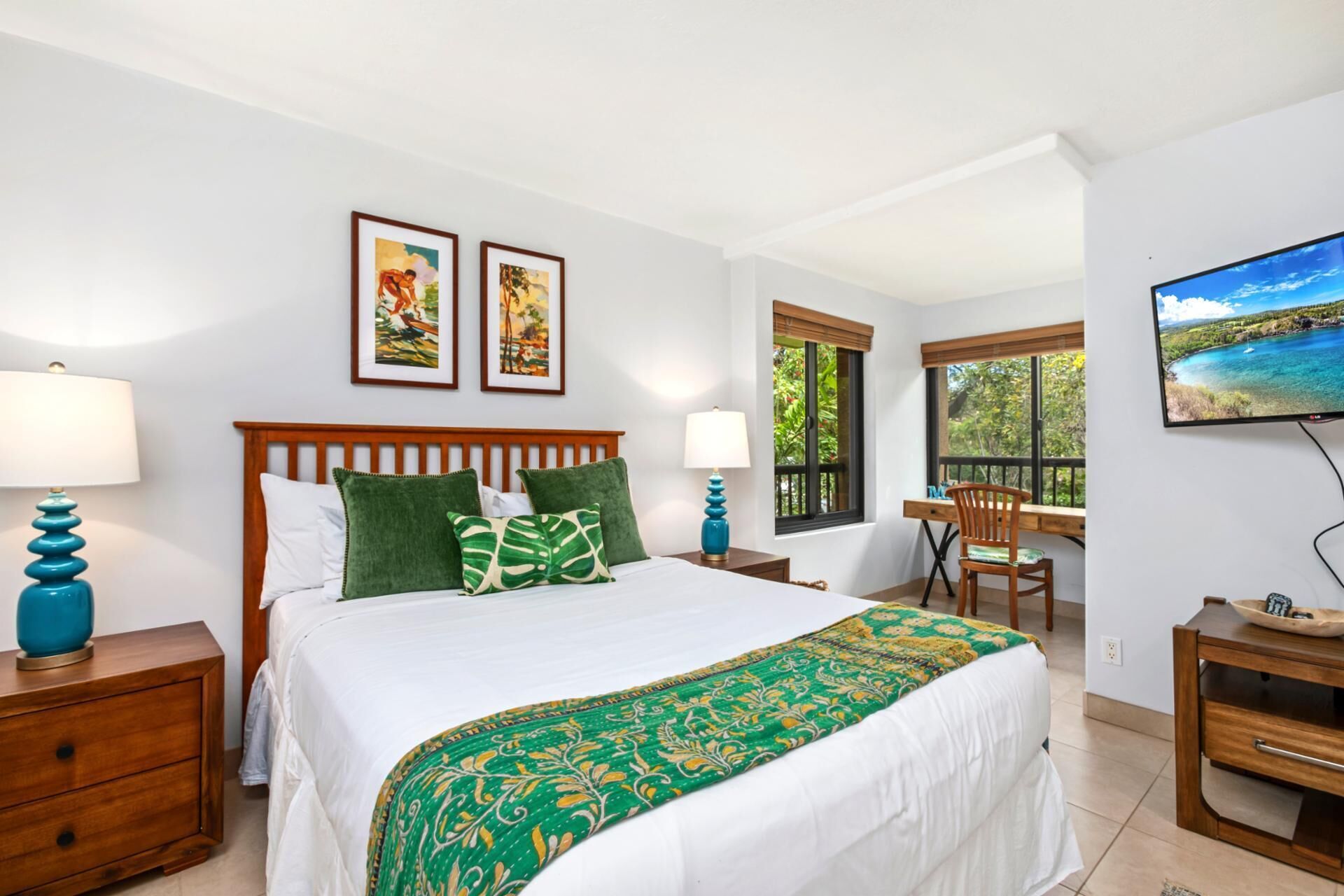 Condo, 2 habitaciones, balcón, vista parcial al océano (KRO-K303) | 2 habitaciones, tabla de planchar con plancha y ropa de cama 