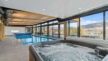 Indoor pool, a heated pool
