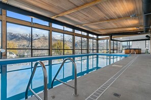 Indoor pool, a heated pool
