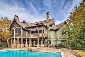House (5 Bedrooms) | Interior - Pool & Mountain Views: Stunning Mill Spring Home! (Mill Spring)