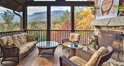 Pool & Mountain Views: Stunning Mill Spring Home!