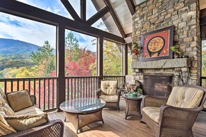 House (5 Bedrooms) | Interior - Pool & Mountain Views: Stunning Mill Spring Home! (Mill Spring)