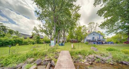 Lakefront Mayville Cottage w/ Dock & Grill!