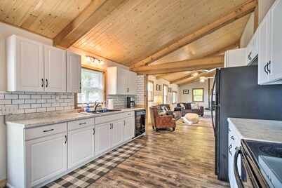 Waterfront Onamia Retreat w/ Dock & Fire Pit!