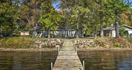 Waterfront Onamia Retreat w/ Dock & Fire Pit!