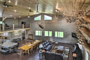 House (Multiple Bedrooms) | Interior - 800-acre Au Gres Oasis: 2 Ponds + ATV Trails! (Omer)