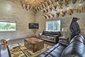 House (Multiple Bedrooms) | Interior - 800-acre Au Gres Oasis: 2 Ponds + ATV Trails! (Omer)