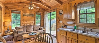 Quaint Log Cabin w/ Views Near West Jefferson