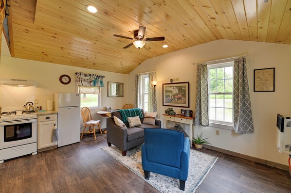 House (1 Bedroom) | Front of property - Quiet Country Escape: Fire Pit, Fish On-site! (West Edmeston)