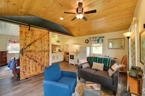 House (1 Bedroom) | Interior - Quiet Country Escape: Fire Pit, Fish On-site! (West Edmeston)