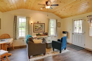 House (1 Bedroom) | Interior - Quiet Country Escape: Fire Pit, Fish On-site! (West Edmeston)