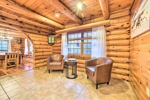 House (2 Bedrooms) | Interior - Spacious Cabin w/ Decks Near Saratoga Race Course! (Middle Grove)