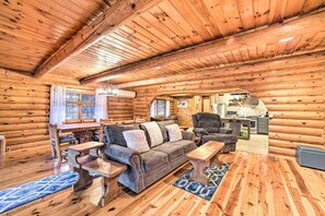 House (2 Bedrooms) | Interior - Spacious Cabin w/ Decks Near Saratoga Springs (Middle Grove)