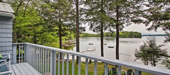 Waterfront Sebago Lake Cottage W/dock + Beach