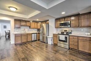 House (4 Bedrooms) | Private kitchen | Microwave, oven, stovetop, dishwasher