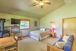 House (1 Bedroom) | Interior - 40-acre Trego Resort Cabin w/ Lake & Trails! (Trego)