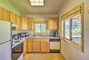 House (1 Bedroom) | Interior - 40-acre Trego Resort Cabin w/ Lake & Trails! (Trego)