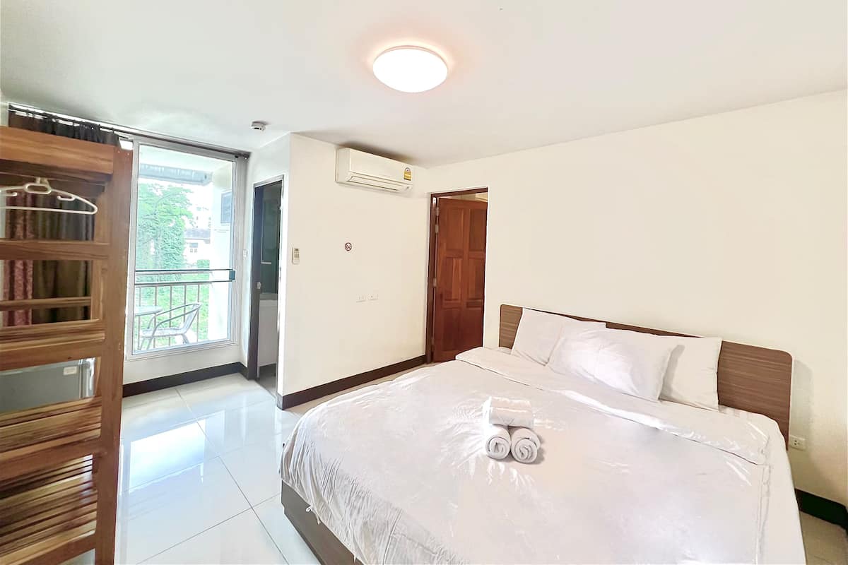 Quarto duplo exclusivo | 1 quarto, escrivaninha, espaço de trabalho para notebook