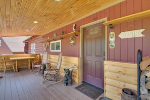 House (2 Bedrooms) | Interior - Trout Ponds & Sauna: Unique Log Cabin in Freedom (Freedom)