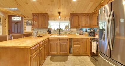 Unique Maine Log Cabin w/ Trout Ponds & Sauna!