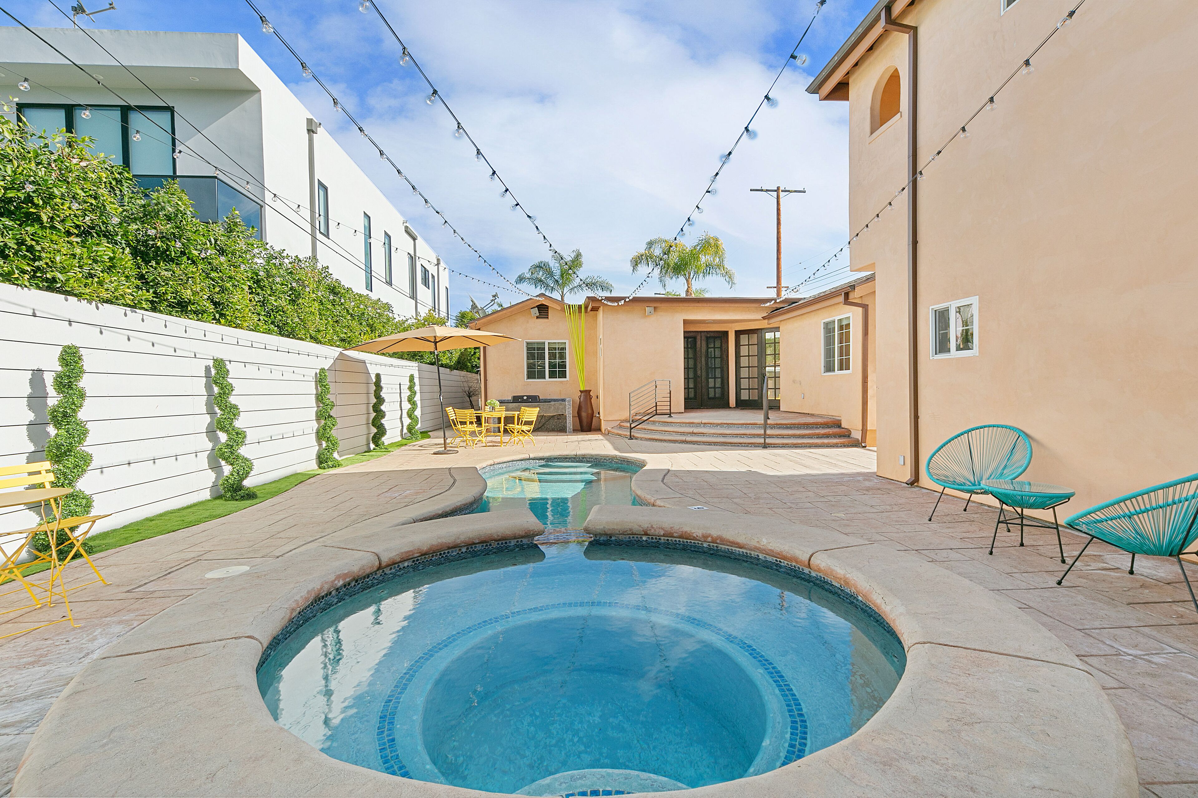 屋外プール、温水プール