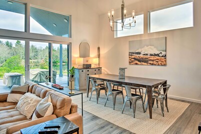 Modern Ocean Shores Getaway With Dock!