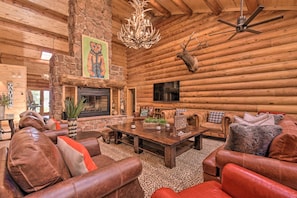 House (5 Bedrooms) | Interior - Grand Mountain Retreat in Angel Fire w/ Game Room! (Eagle Nest)