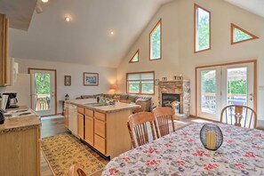 House (5 Bedrooms) | Interior - Deck, Hot Tub & Game Room: Lake Harmony Home (Lake Harmony)