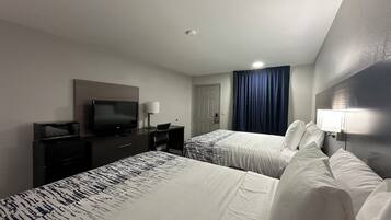 Deluxe Room, 2 Queen Beds, Smoking, Refrigerator & Microwave | Premium bedding, pillow-top beds, laptop workspace, blackout curtains