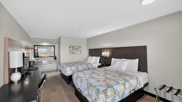 Chambre Deluxe, 2 grands lits, non-fumeurs, rez-de-chaussée | Literie de qualité supérieure, surmatelas