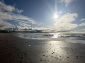 On the beach