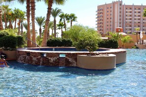 Piscina externa, piscina aquecida