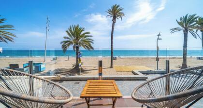 La Casa del Pescador Calafellmar with Sea View, Wi-Fi and Air Conditioning