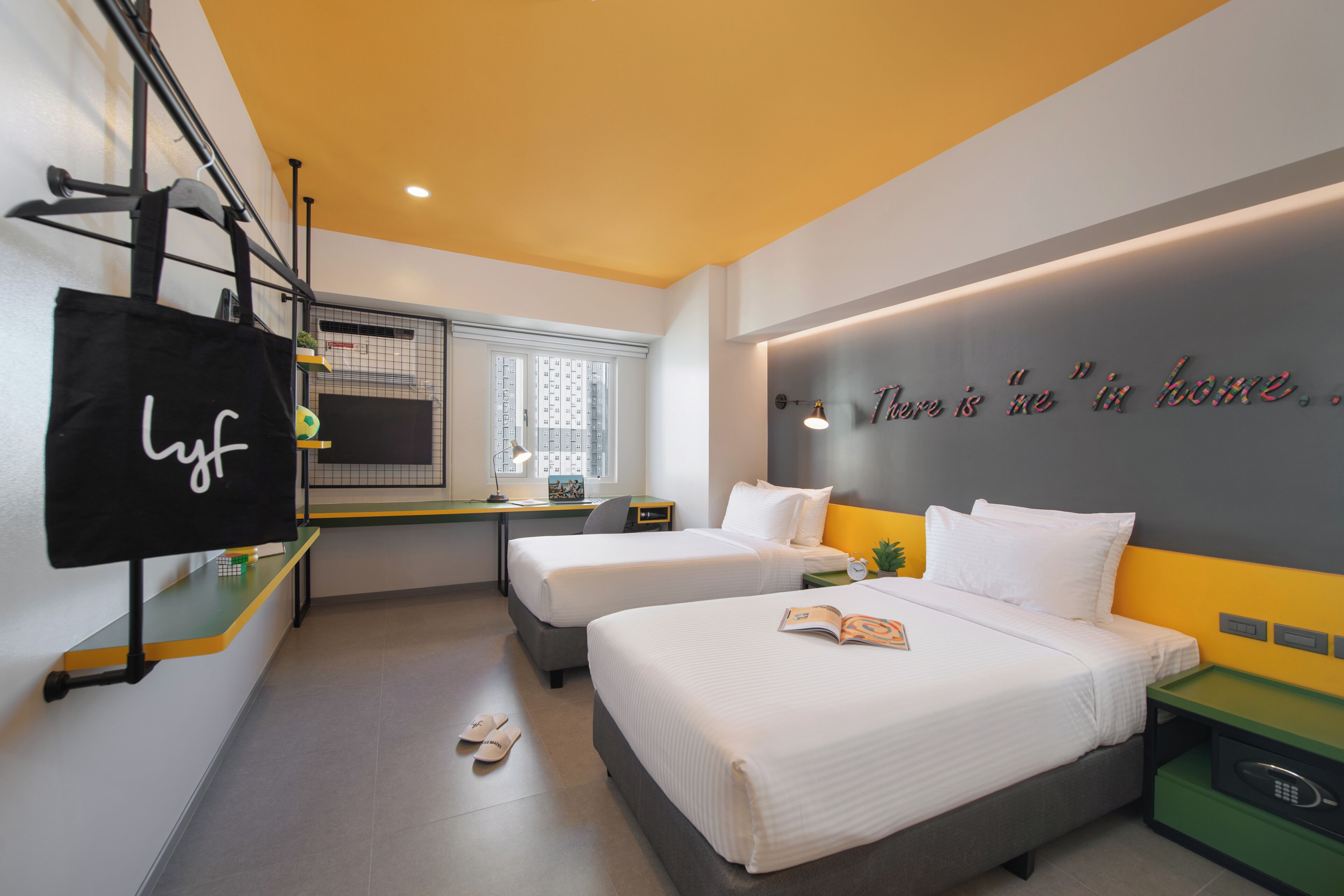 Twin Room (Side by Side) | Premium bedding, in-room safe, desk, laptop workspace
