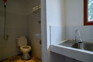 Dusche, Handtücher, Seife, Shampoo