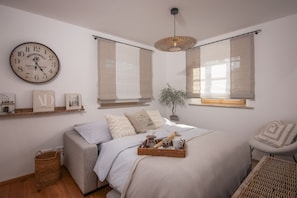 1 bedroom, iron/ironing board, travel crib, free WiFi
